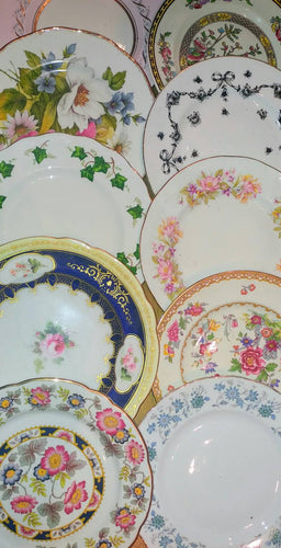 15 Job Lot Vintage Mismatched China Medium Salad Dessert Starter Plates